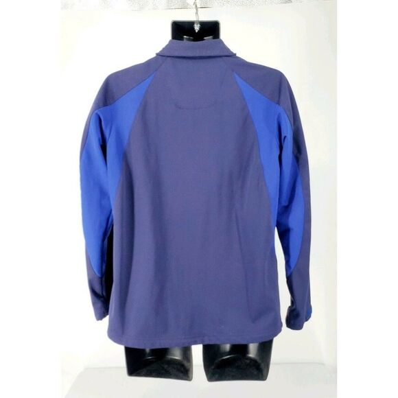 Mens Columbia Omni-Wind Block Tectonic Softshell Wicking Blue Jacket Small - Picture 2 of 4